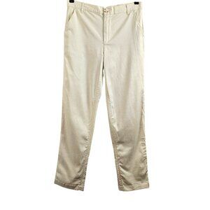 Crosby Flat Front Cotton Blend Chino Tan Trouser Pants